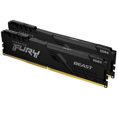 Пам'ять ПК Kingston DDR4 32GB KIT (16GBx2) 3200 FURY Beast (KF432C16BBK2/32)