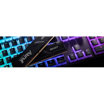 Пам'ять ПК Kingston DDR4 32GB KIT (16GBx2) 3200 FURY Beast (KF432C16BBK2/32)