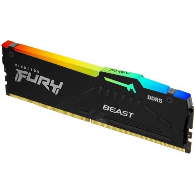 Пам'ять ПК Kingston DDR5 16GB 5600 FURY Beast RGB (KF556C36BBEA-16) Пам'ять ПК Kingston DDR5 16GB 5600 FURY Beast RGB (KF556C36BBEA-16)