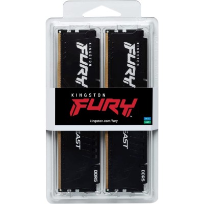 Пам'ять ПК Kingston DDR5 32GB KIT (16GBx2) 5600 FURY Beast EXPO (KF556C36BBEK2-32) Пам'ять ПК Kingston DDR5 32GB KIT (16GBx2) 5600 FURY Beast EXPO (KF556C36BBEK2-32)
