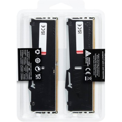 Пам'ять ПК Kingston DDR5 64GB KIT (32GBx2) 5600 FURY Beast RGB XMP (KF556C40BBAK2-64) Пам'ять ПК Kingston DDR5 64GB KIT (32GBx2) 5600 FURY Beast RGB XMP (KF556C40BBAK2-64)