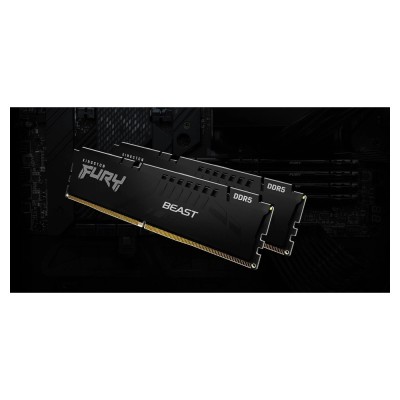 Пам'ять ПК Kingston DDR5 64GB KIT (32GBx2) 6000 FURY Beast EXPO (KF560C30BBEK2-64)