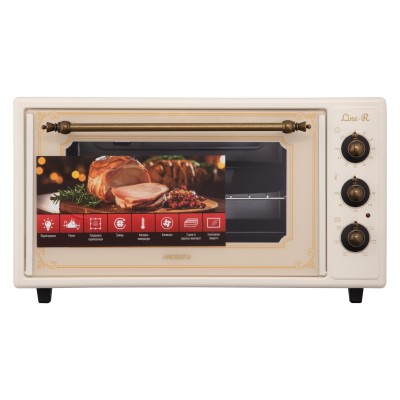 Піч електрична ARDESTO Line-R, 48л, 1600Вт, механіч., конвенція, кремовий (MEO-F48CRLR)