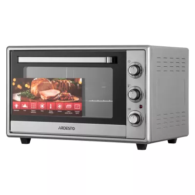 Піч електрична ARDESTO, 60л, 2000Вт, механіч., конвекція, подвійне скло, рожен, сірий (MEO-F60RCDG)