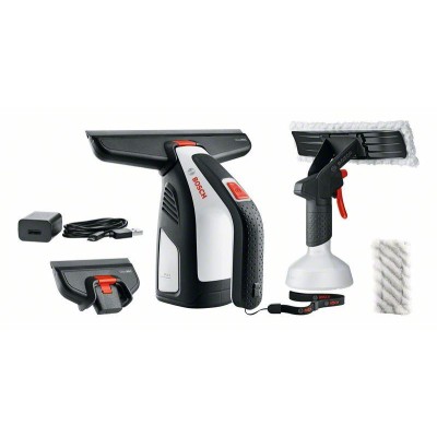 Пилосос Bosch GlassVAC віконний, акумуляторний, 3.6В, 2Аг, контейнер 0.1 Л, 0.7 кг, +насадки і пульв. (0.600.8B7.000)