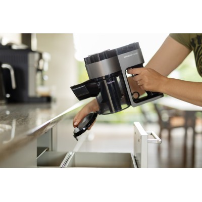 Пилосос Gorenje безпровідний, 132Вт, конт пил -0,5л, автон. робота до 25хв, вага-2,6кг, 2насадки, чорний (SVC216300FLA)