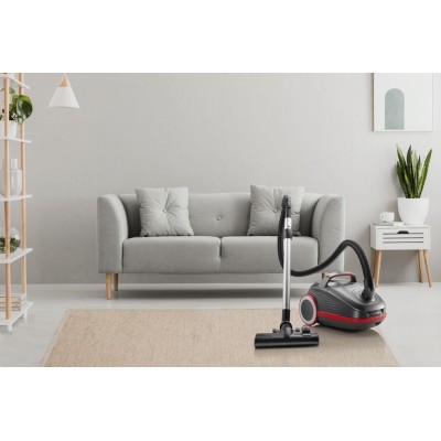 Пилосос Gorenje мішковий, 700Вт, 3л, HEPA, щітка Xpand Zone, turbo brush, телескоп, чорний графіт (VCEA24GPRA)