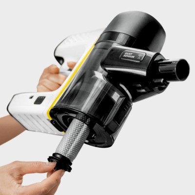 Пилосос Karcher безпровідний VC 7 Cordless yourMax, 350Вт, конт пил -0.8л, автон. робота до 60хв, вага-2.57кг, HEPA 12, білий (1