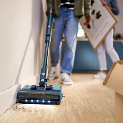 Пилосос Philips безпровідний Flex Series 5000, вологе прибирання, конт пил -0.27л, автон. робота до 60хв, PowerCyclone 10, сіро-