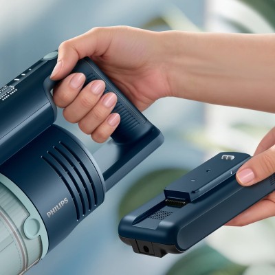 Пилосос Philips безпровідний Flex Series 5000, вологе прибирання, конт пил -0.27л, автон. робота до 60хв, PowerCyclone 10, сіро-