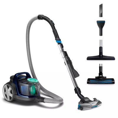 Пилосос Philips контейнерний 5000 series, 900Вт, конт пил -1,5л, НЕРА, турбощітка, синій (FC9556/09)