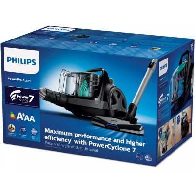 Пилосос Philips контейнерний 5000 Series, 900Вт, конт пил -1,5л, НЕРА, чорний (FC9550/09)