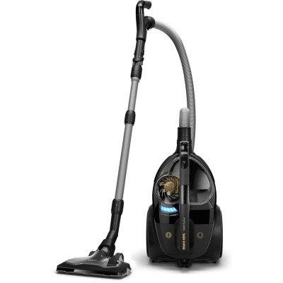Пилосос Philips контейнерний 9000 series, 900Вт, конт пил -2,2л, НЕРА13, турбощітка, керув. потужності на ручці, чорний (XB9154/
