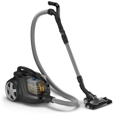 Пилосос Philips контейнерний 9000 series, 900Вт, конт пил -2,2л, НЕРА13, турбощітка, керув. потужності на ручці, чорний (XB9154/
