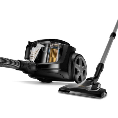 Пилосос Philips контейнерний 9000 series, 900Вт, конт пил -2,2л, НЕРА13, турбощітка, керув. потужності на ручці, чорний (XB9154/