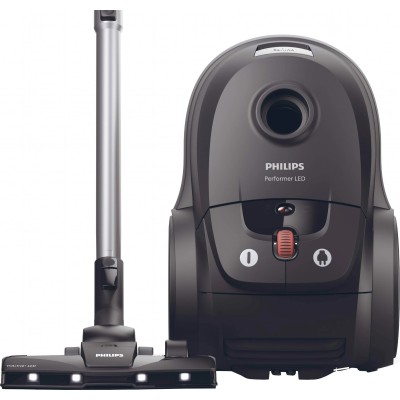 Пилосос Philips мішковий Series 8000, 900Вт, конт пил -4л, НЕРА 13, чорний (XD8122/10)