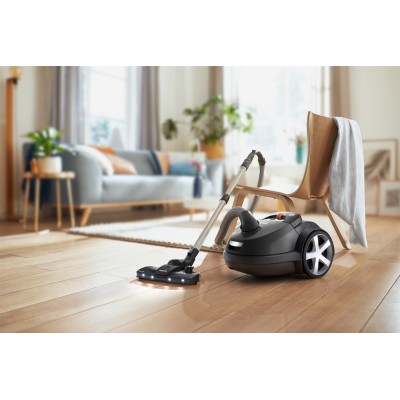 Пилосос Philips мішковий Series 8000, 900Вт, конт пил -4л, НЕРА 13, чорний (XD8122/10)