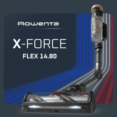 Пилосос Rowenta безпровідний X-Force Flex 14.80 Auto Animal, 240Вт, конт пил -0.65л, автон. робота до 90хв, HEF system 99,9%, чо
