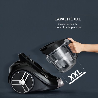 Пилосос Rowenta контейнерний Compact Power XXL, 900Вт, конт пил -2.5л, HEF system, чорний (RO4B75EA)