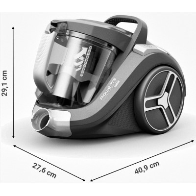 Пилосос Rowenta контейнерний Compact Power XXL, 900Вт, конт пил -2.5л, HEF system, чорний (RO4B75EA)