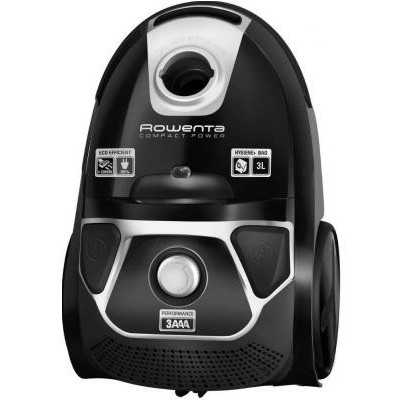 Пилосос Rowenta мішковий Compact Power Animal Care, 750Вт, конт пил -3л, НЕРА13, турбощітка, чорний (RO3985EA)
