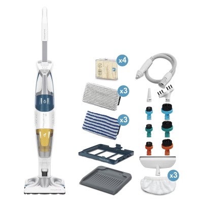 Пилосос Rowenta пароочисник Clean&Steam Multi, 1700Вт, конт пил -0.5л, мікрофільтр, 7 насадок, білий (RY8561WH)
