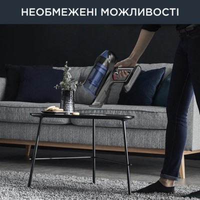 Пилосос Rowenta  безпровідний X-Force Flex 12.60 Auto Aqua, 320Вт, конт пил -0.1л, автон. робота до 45хв, вага-3кг, НЕРА, чорно-
