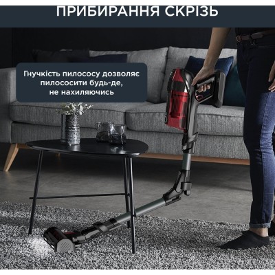Пилосос Rowenta безпровідний X-Force Flex 12.60 Auto Animal, 320Вт, конт пил -0.9л, автон. робота до 45хв, вага-3кг, НЕРА, чорно