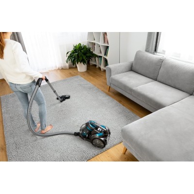 Пилосос Sencor контейнерний, 700Вт, конт пил -3.5л, НЕРА, чорно-синій (SVC1086TQ)