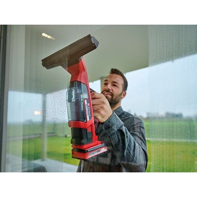 Пилосос акумуляторний Einhell BRILLIANTO віконний, 18В, 280мм, 0.1л, з розпилювачем, 0.74кг, без АКБ і ЗП (3437100)