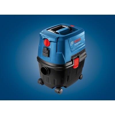 Пилосос професійний Bosch GAS 15 PS, 1100Вт, 220мБар, контейнер 15л, 8кг (0.601.9E5.100)