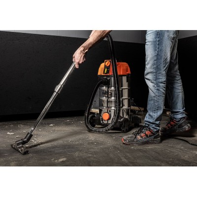 Пилосос професійний Neo Tools, 1600Вт, 18 кПа, контейнер 35л, HEPA, колеса, 7.5кг (04-739)