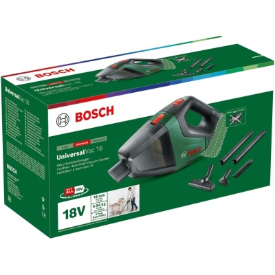 Пилосос професійний акумуляторний Bosch UniversalVac 18, 18В, 9кПа, контейнер 0.5л, 1.3кг без АКБ та ЗП (0.603.3B9.102)
