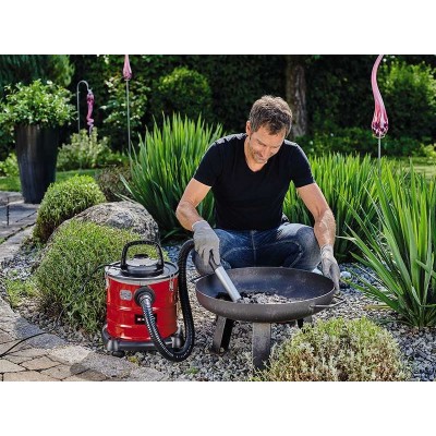 Пилосос професійний для золи Einhell TC-AV 1720 DW, 1250 Вт, 175мБар, контейнер 20л, 3.7кг (2351666)