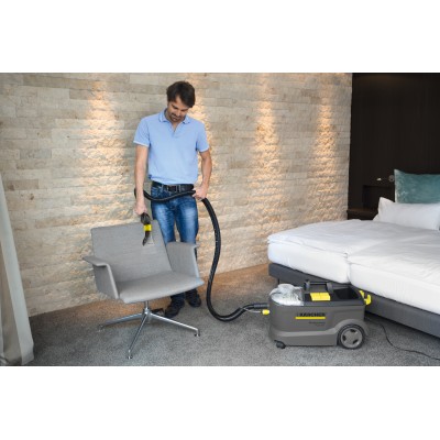 Пилосос професійний миючий Karcher Puzzi 10/1, 1250Вт, 254мБар, контейнер 10/9л, 10.5кг (1.100-131.0)