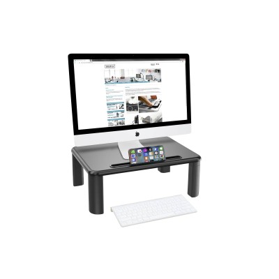 Підставка для монітора DIGITUS Ergonomic Monitor Riser, до 10кг, чорна (DA-90458)