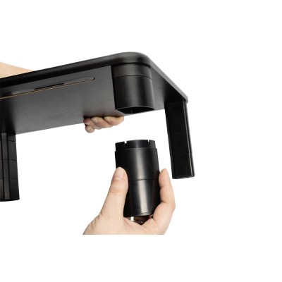 Підставка для монітора DIGITUS Ergonomic Monitor Riser, до 10кг, чорна (DA-90458)