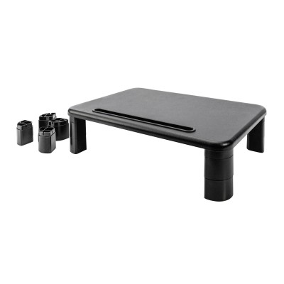 Підставка для монітора DIGITUS Ergonomic Monitor Riser, до 10кг, чорна (DA-90458)
