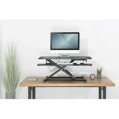 Підставка для монітора DIGITUS Ergonomic Workspace Riser, до 15кг, чорна (DA-90380-1)