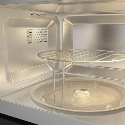 Піч Gorenje мікрохвильова, вбудовувана, 20л, 800Вт, гриль, дисплей, нерж (BM201AG1X)