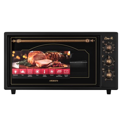 Піч електрична ARDESTO Line-R, 48л, 1600Вт, механіч., конвенція, чорний (MEO-F48BLR)