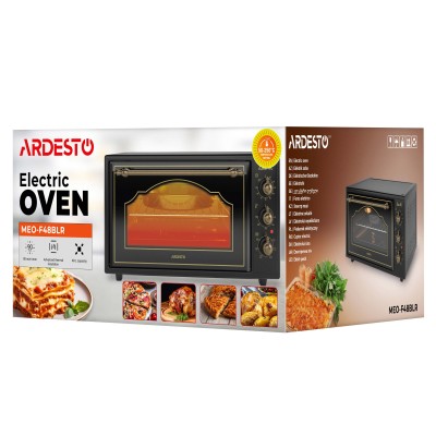 Піч електрична ARDESTO Line-R, 48л, 1600Вт, механіч., конвенція, чорний (MEO-F48BLR)
