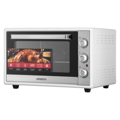 Піч електрична ARDESTO, 60л, 2000Вт, механіч., подвійне скло, білий (MEO-F60W)