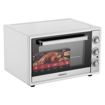 Піч електрична ARDESTO, 60л, 2000Вт, механіч., подвійне скло, білий (MEO-F60W)