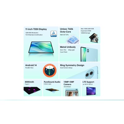 Планшет Teclast P50 11 6/128GB LTE Blue