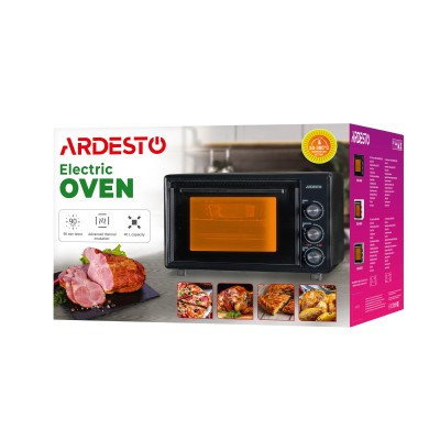 Піч електрична ARDESTO, 40л, 1300Вт, механіч., конвекція, подвійне скло, сірий (MEO-S40FGG)