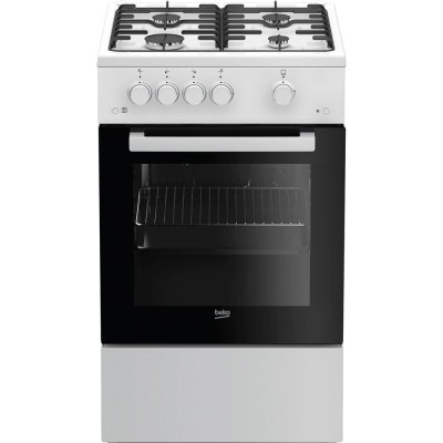 Плита Beko газова, 55л, 50x60см, білий (FSG52020FW)