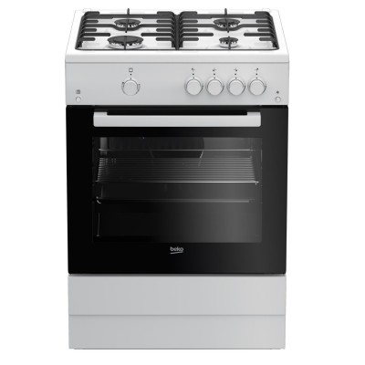 Плита Beko газова, 60л, 60x60см, білий (FSG62010FW)