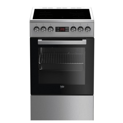 Плита Beko електрична склокерамічна, 55л, 50x60см, дисплей, конвекція, нерж (FSM57300GX) Плита Beko електрична склокерамічна, 55л, 50x60см, дисплей, конвекція, нерж (FSM57300GX)
