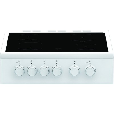 Плита Beko електрична склокерамічна, 60л, 50x60см, конвекція, білий (FSS57000GW)